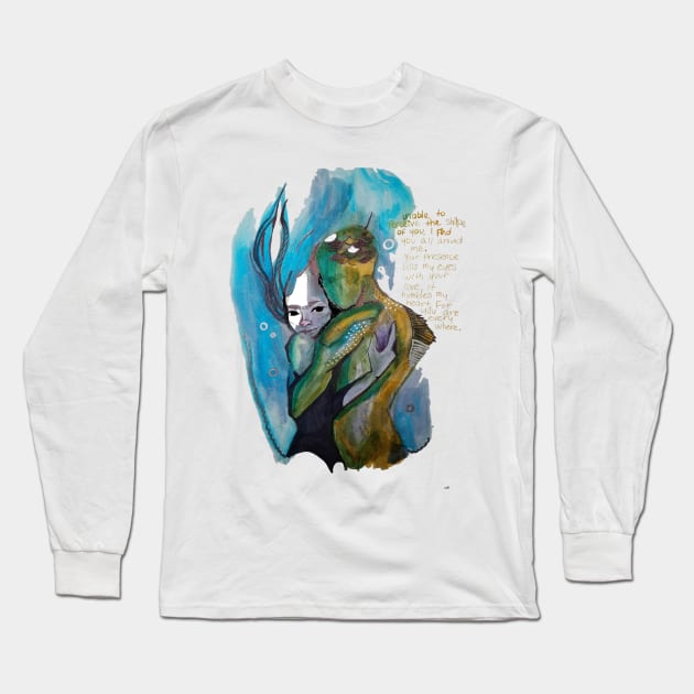 The Shape of Water Long Sleeve T-Shirt by Blue Afro